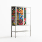 The Towering Hall Full Of Light - Loft Cabinet - Nick Liefhebber - Chalk - Clear glass