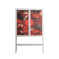 Pebbles 2 - Loft Cabinet - Nick Liefhebber - Chalk - Clear glass