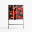 Pebbles 2 - Loft Cabinet - Nick Liefhebber - Chalk - Clear glass