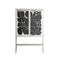 Black Flower - Loft Cabinet - Konrad Blaszczyk - Chalk - Clear glass