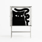 Black Cat - Loft Cabinet - Konrad Blaszczyk - Chalk - Clear glass
