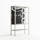 Black Cat - Loft Cabinet - Konrad Blaszczyk - Chalk - Clear glass