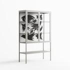 Black Birds - Loft Cabinet - Konrad Blaszczyk - Chalk - Clear glass