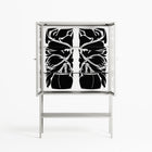 Black Potted Plant - Loft Cabinet - Konrad Blaszczyk - Chalk - Clear glass