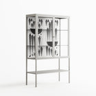 Black Fern - Loft Cabinet - Konrad Blaszczyk - Chalk - Clear glass