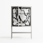 White Potted Plant - Loft Cabinet - Konrad Blaszczyk - Chalk - Clear glass