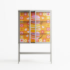 Cake - Loft Cabinet - Heather Zhou - Chalk - Clear glass