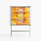 Cake - Loft Cabinet - Heather Zhou - Chalk - Clear glass