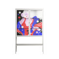 Dream - Loft Cabinet - Heather Zhou - Chalk - Clear glass