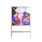 Dream - Loft Cabinet - Heather Zhou - Chalk - Clear glass