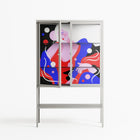 Dream - Loft Cabinet - Heather Zhou - Chalk - Clear glass
