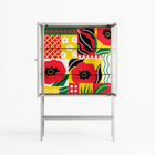 Flower C - Loft Cabinet - Heather Zhou - Chalk - Clear glass