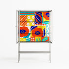 Flower A - Loft Cabinet - Heather Zhou - Chalk - Clear glass