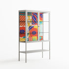 Flower A - Loft Cabinet - Heather Zhou - Chalk - Clear glass