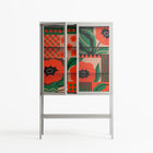 Flower B - Loft Cabinet - Heather Zhou - Chalk - Clear glass