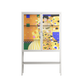 Klimt - Loft Cabinet - Heather Zhou - Chalk - Clear glass