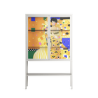 Klimt - Loft Cabinet - Heather Zhou - Chalk - Clear glass