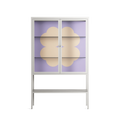 Amara - Loft Cabinet - Linus Lohoff - Chalk - Clear glass