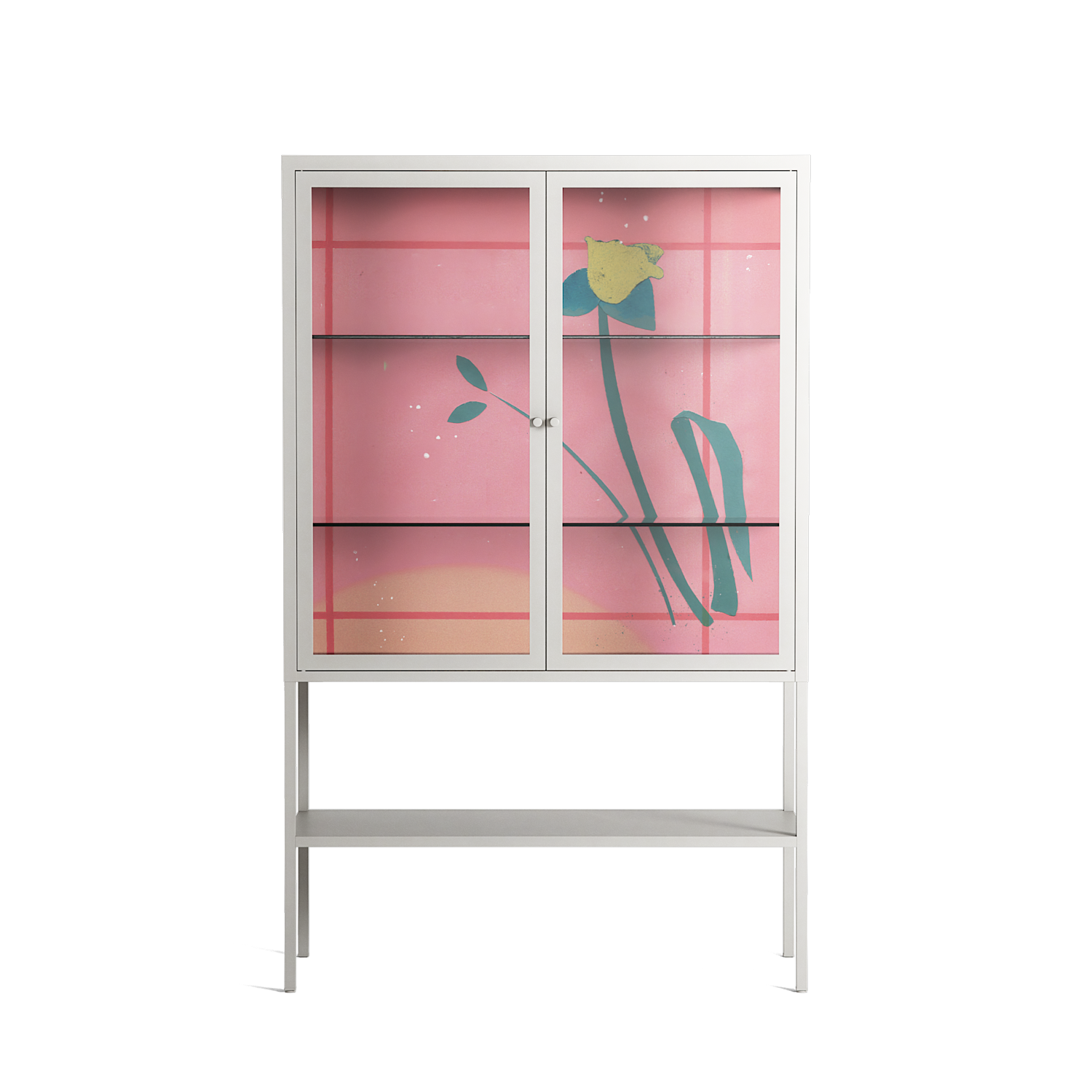 Tender Age in Bloom - Loft Cabinet - Ciara Wade - Chalk - Clear glass