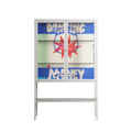 Wino Wagon - Loft Cabinet - Ciara Wade - Chalk - Clear glass