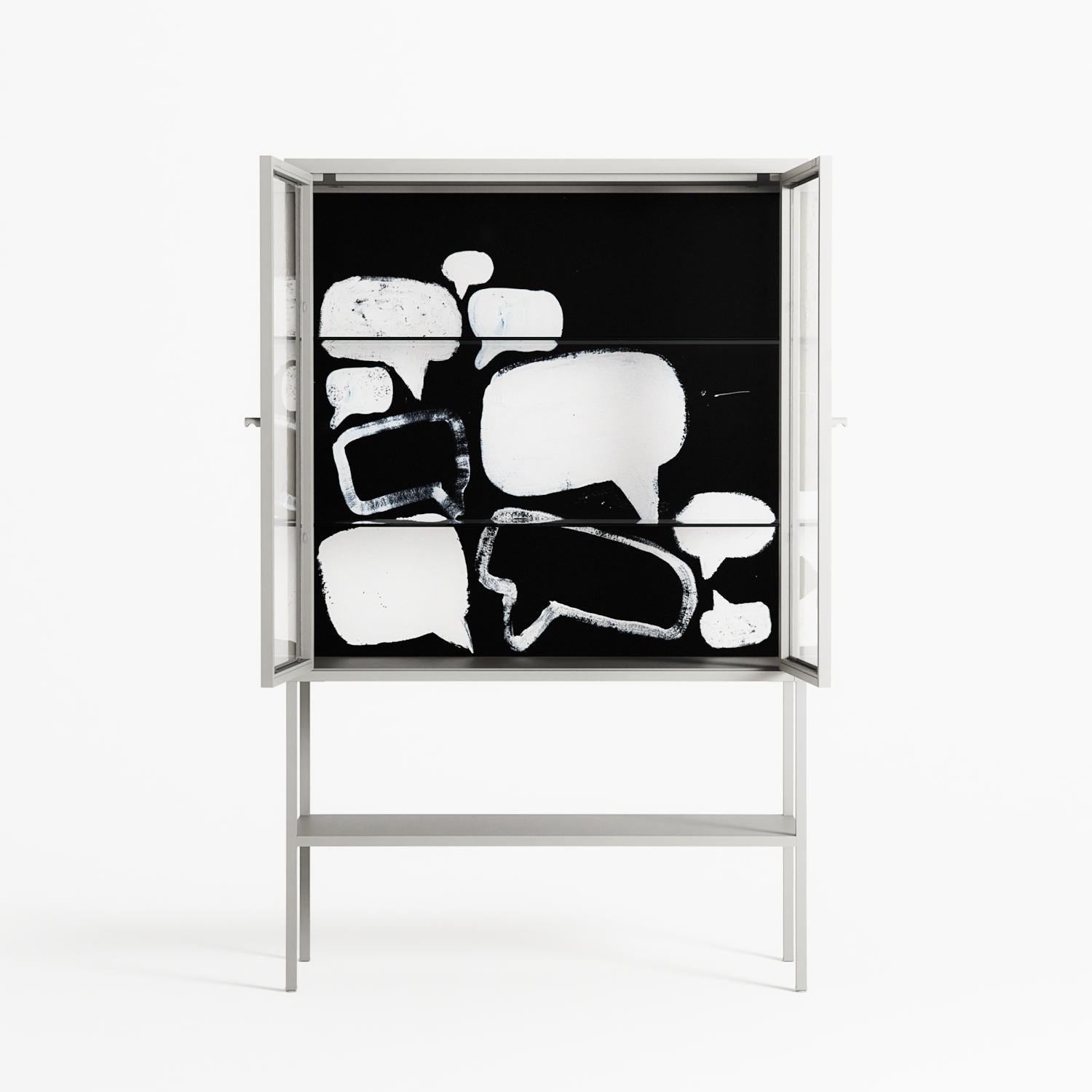Talk Less Say More - Loft Cabinet - Ciara Wade - Chalk - Clear glass