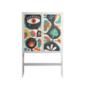 Alive - Loft Cabinet - Vratislav Pecka - Chalk - Clear glass