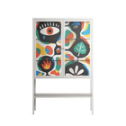 Alive - Loft Cabinet - Vratislav Pecka - Chalk - Clear glass