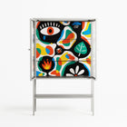 Alive - Loft Cabinet - Vratislav Pecka - Chalk - Clear glass