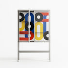 Arial - Loft Cabinet - Vratislav Pecka - Chalk - Clear glass