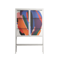 Balloons - Loft Cabinet - Vratislav Pecka - Chalk - Clear glass