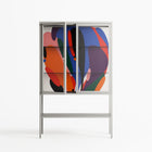 Balloons - Loft Cabinet - Vratislav Pecka - Chalk - Clear glass