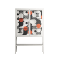 Conserto - Loft Cabinet - Vratislav Pecka - Chalk - Clear glass