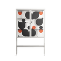 Conserto2 - Loft Cabinet - Vratislav Pecka - Chalk - Clear glass