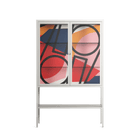 Fuerte - Loft Cabinet - Vratislav Pecka - Chalk - Clear glass