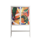 Gloss - Loft Cabinet - Vratislav Pecka - Chalk - Clear glass