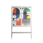 Murano - Loft Cabinet - Vratislav Pecka - Chalk - Clear glass
