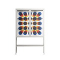 Perspektiva - Loft Cabinet - Vratislav Pecka - Chalk - Clear glass