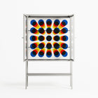 Perspektiva - Loft Cabinet - Vratislav Pecka - Chalk - Clear glass