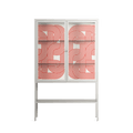 United - Loft Cabinet - Vratislav Pecka - Chalk - Clear glass