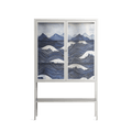 Dalgalar - Loft Cabinet - Nur Rydberg - Chalk - Clear glass