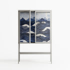 Dalgalar - Loft Cabinet - Nur Rydberg - Chalk - Clear glass