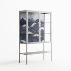 Dalgalar - Loft Cabinet - Nur Rydberg - Chalk - Clear glass