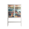 Gamla Stan - Loft Cabinet - Nur Rydberg - Chalk - Clear glass