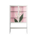 Kalas Konvalj - Loft Cabinet - Nur Rydberg - Chalk - Clear glass