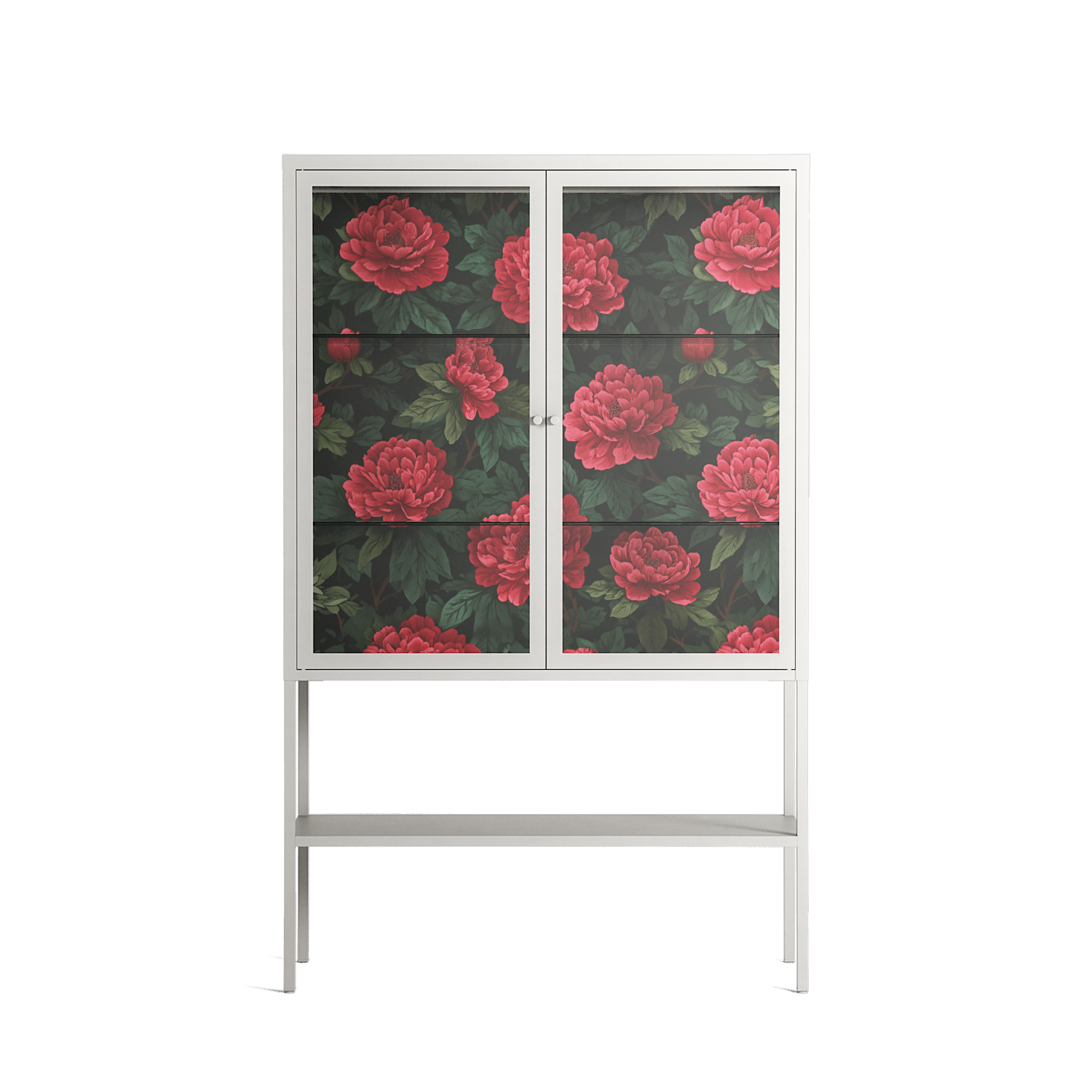 Mormors Rabatt - Loft Cabinet - Nur Rydberg - Chalk - Clear glass