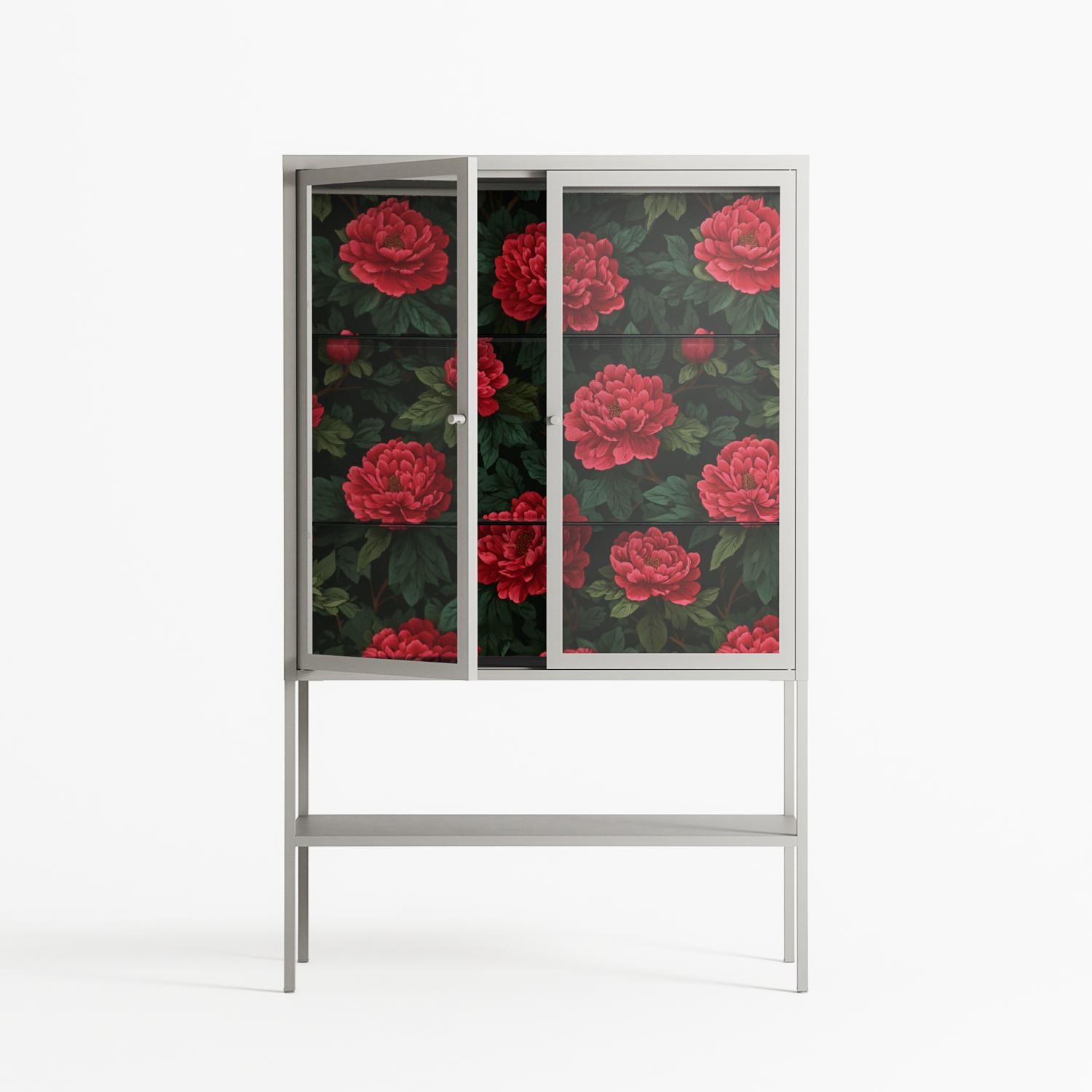 Mormors Rabatt - Loft Cabinet - Nur Rydberg - Chalk - Clear glass
