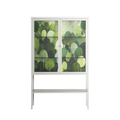Tummetott - Loft Cabinet - Nur Rydberg - Chalk - Clear glass