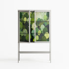 Tummetott - Loft Cabinet - Nur Rydberg - Chalk - Clear glass