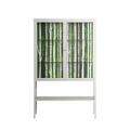 Björkskog - Loft Cabinet - Nur Rydberg - Chalk - Clear glass