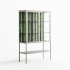 Björkskog - Loft Cabinet - Nur Rydberg - Chalk - Clear glass